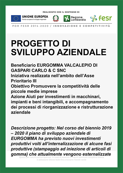 Scheda ufficiale progetto POR-FESR 2014-2020